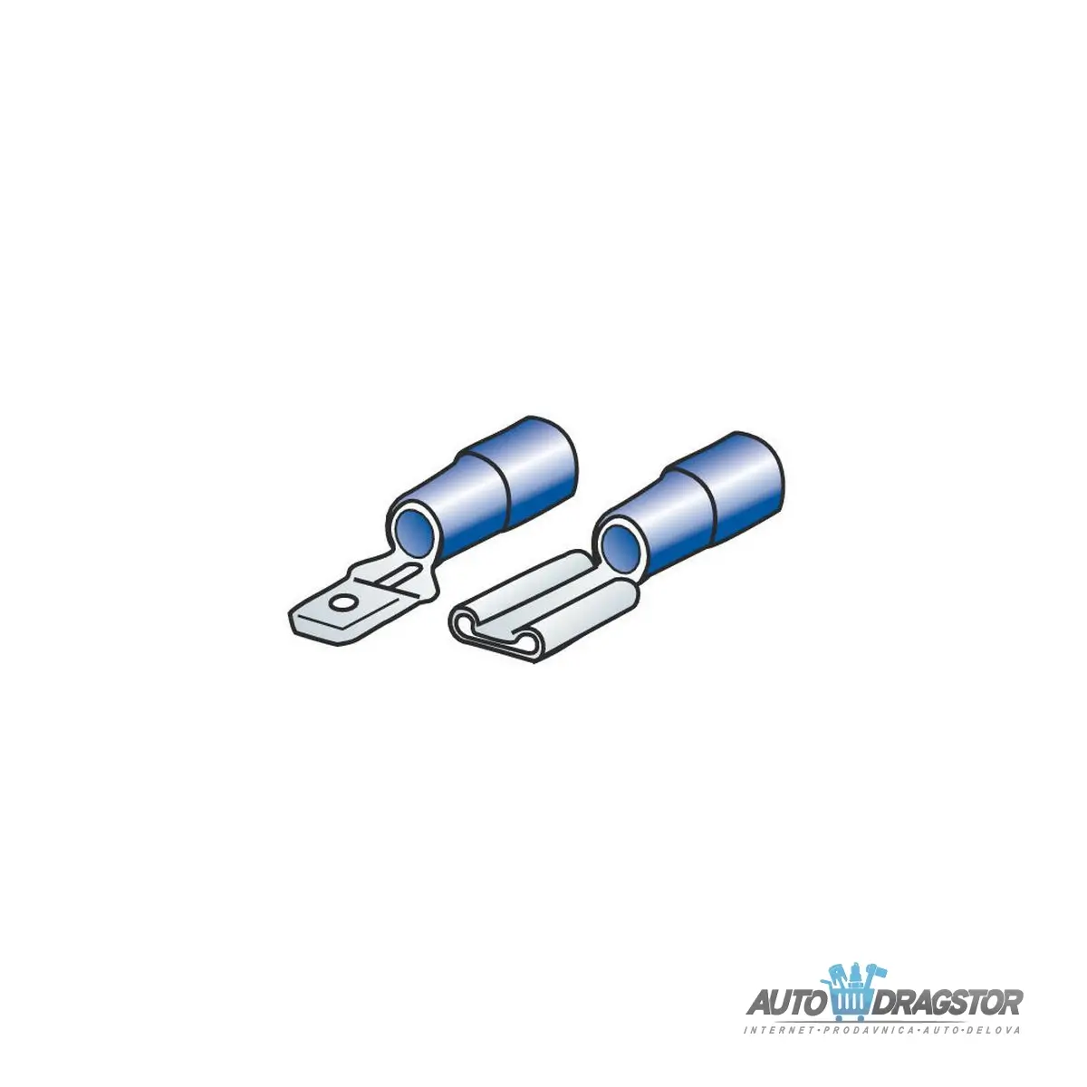 KABLOVSKA STOPA BUKSNA 6.3x0.8mm ZA KABLOVE 0.5-1.5mm2.SET SADRŽI 40KOM (20 MUŠKIH/20 ŽENSKIH) 