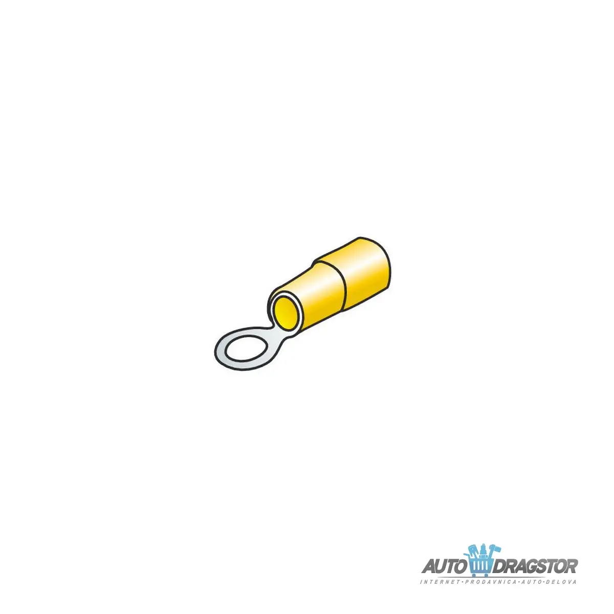 KABLOVSKA OKASTA BUKSNA Fi 5mm ZA KABLOVE 2.5-6.0m2 10KOM ŽUTA 