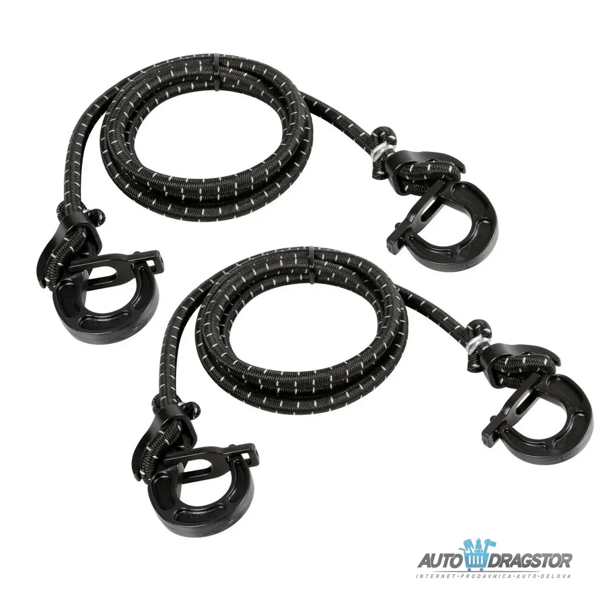 TRAKA ZA ZATEZANJE SA KARABINOM 2KOM  20-150CM 