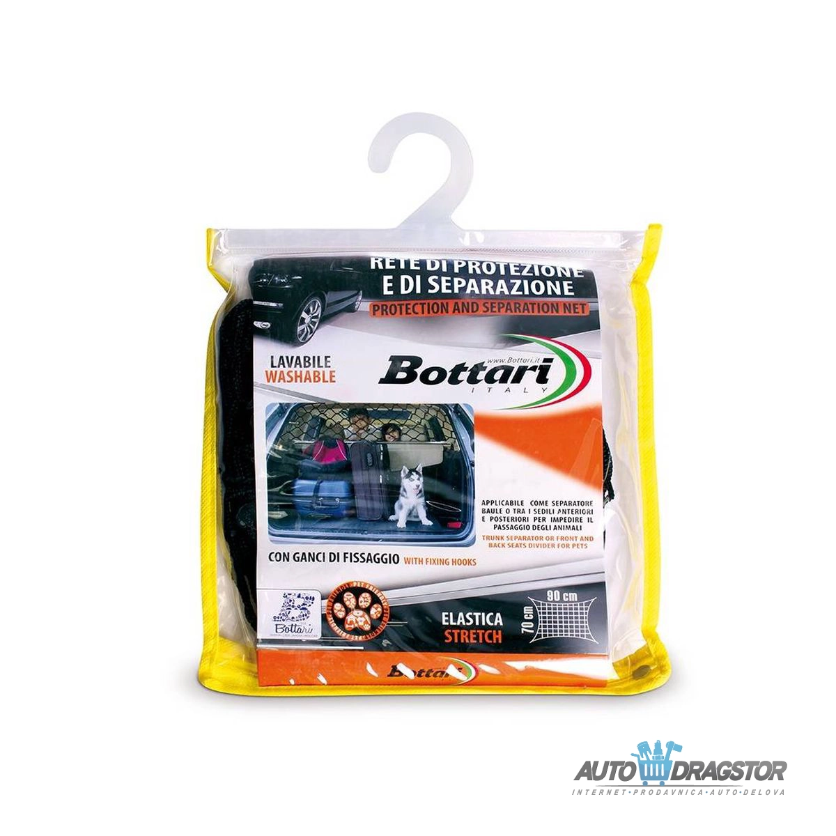 MREZICA ZA PSE 90x70CM SA SETOM ZA MONTAŽU 