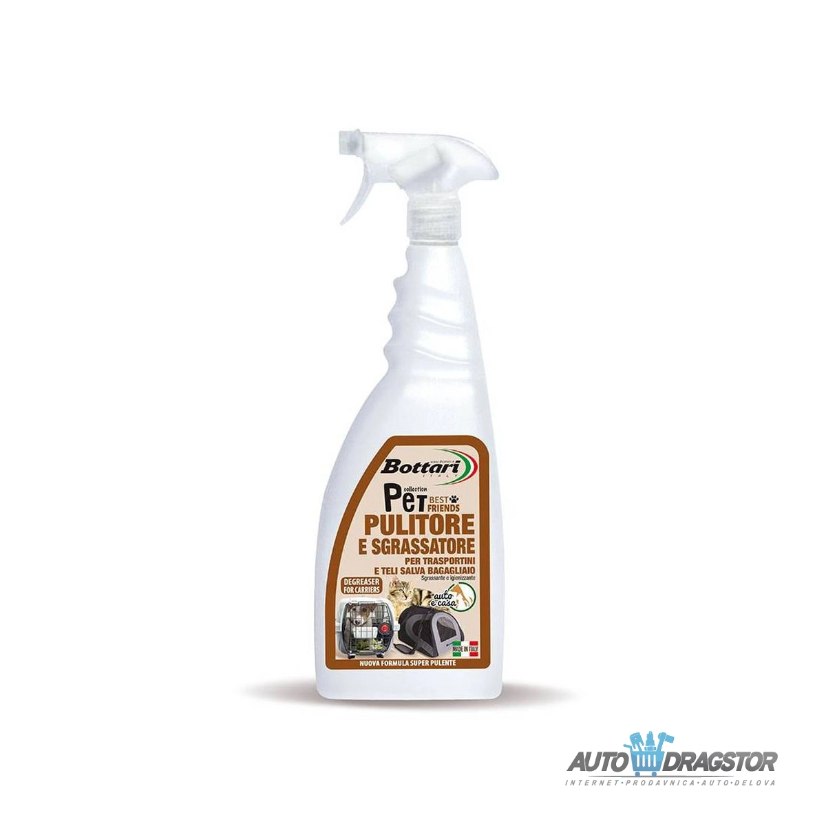 SREDSTVO ZA ODRŽAVANJE KAVEZA I TORBI ZA TRANSPORT ŽIVOTINJA 750ml 