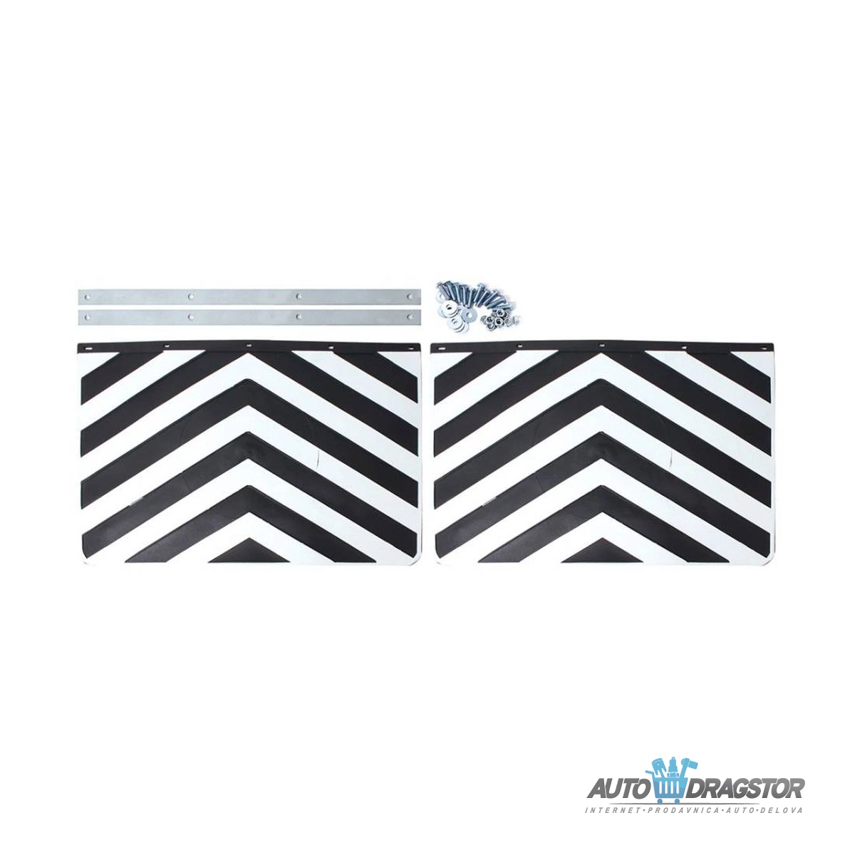 ZAVESICE TOČKOVA 2KOM ZA TRANSPORTNA VOZILA SA SETOM ZA MONTAŽU 60x40CM 