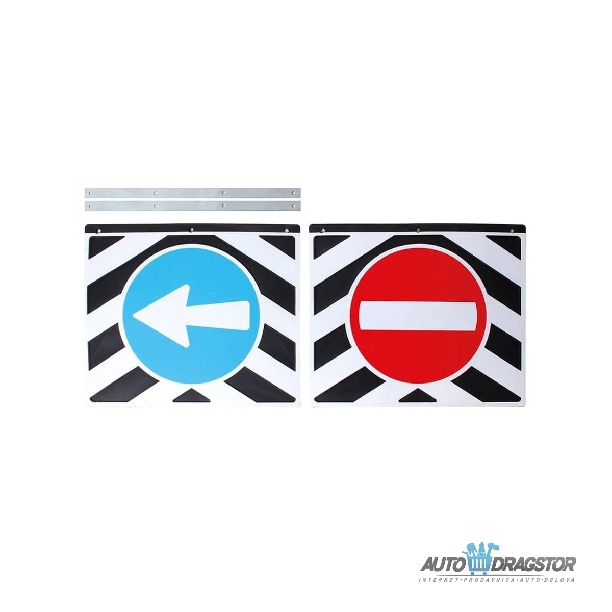 ZAVESICE TOČKOVA 2KOM ZA TRANSPORTNA VOZILA SA SETOM ZA MONTAŽU 35x30CM 