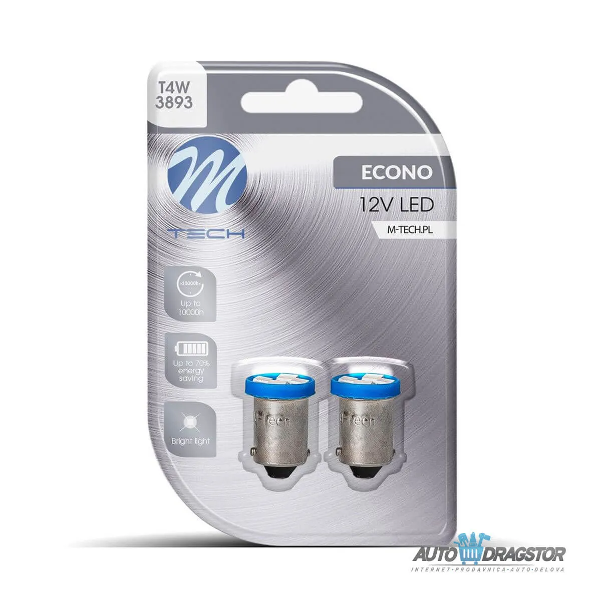 SIJALICA 12V T4 Ba9s LED 4xSMD3528 2KOM 