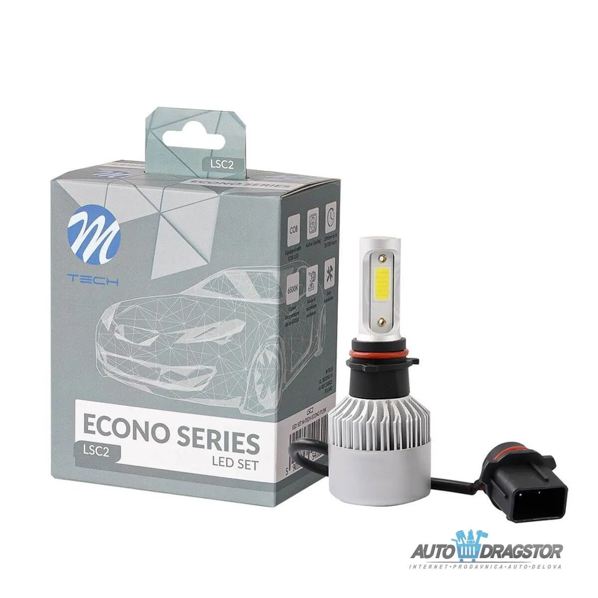 SIJALICA 12V P13 LED 80W 6500K/10000LM SET 2KOM 