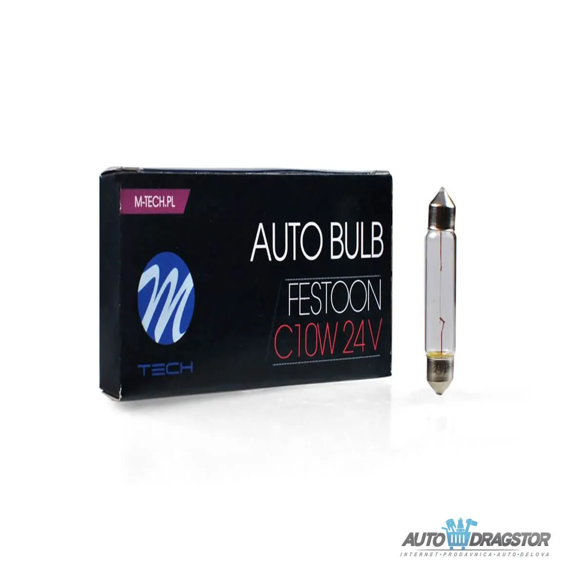 SIJALICA 24V SULFIDNA C10W SV8.5 T11x41 41mm 