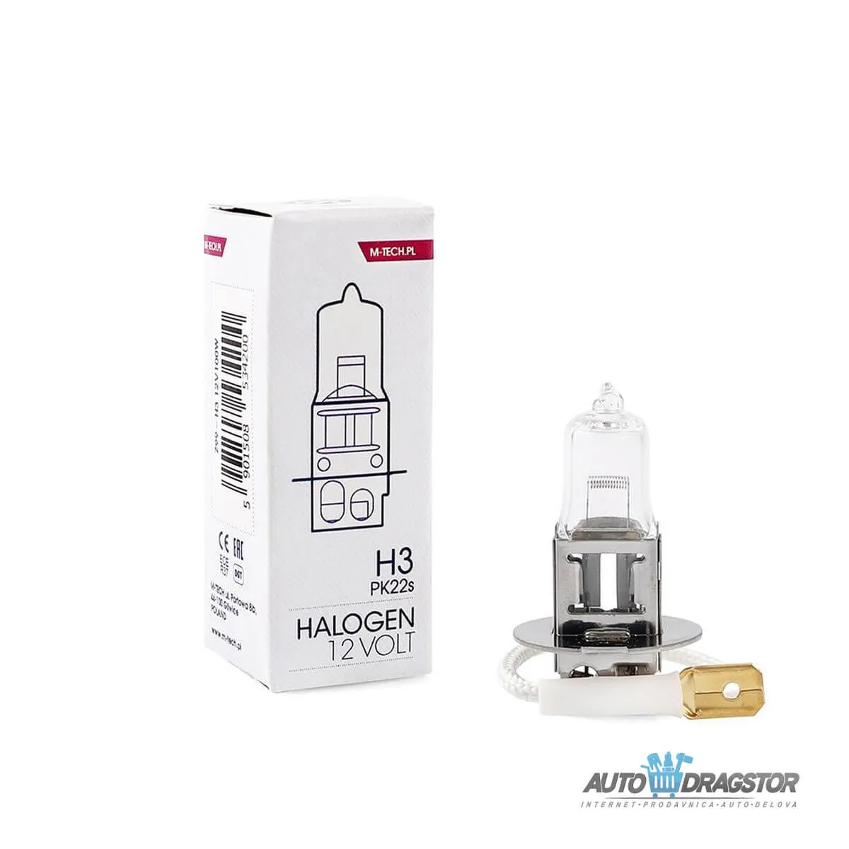 SIJALICA 12V H3 100W PK 22S 