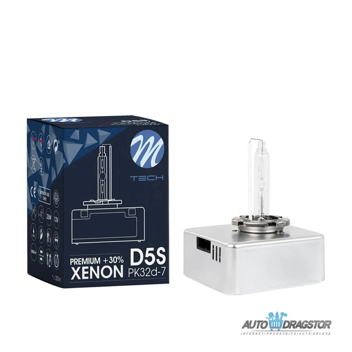 SIJALICA 12/24V XENON D5S +30% PK32d-7 6000K/3200LM 