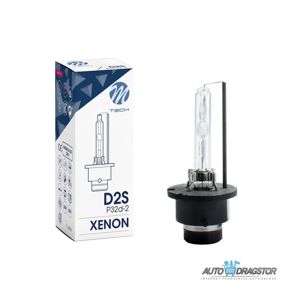 SIJALICA 12/24V XENON D2S P32d-2 12000K/3200LM 