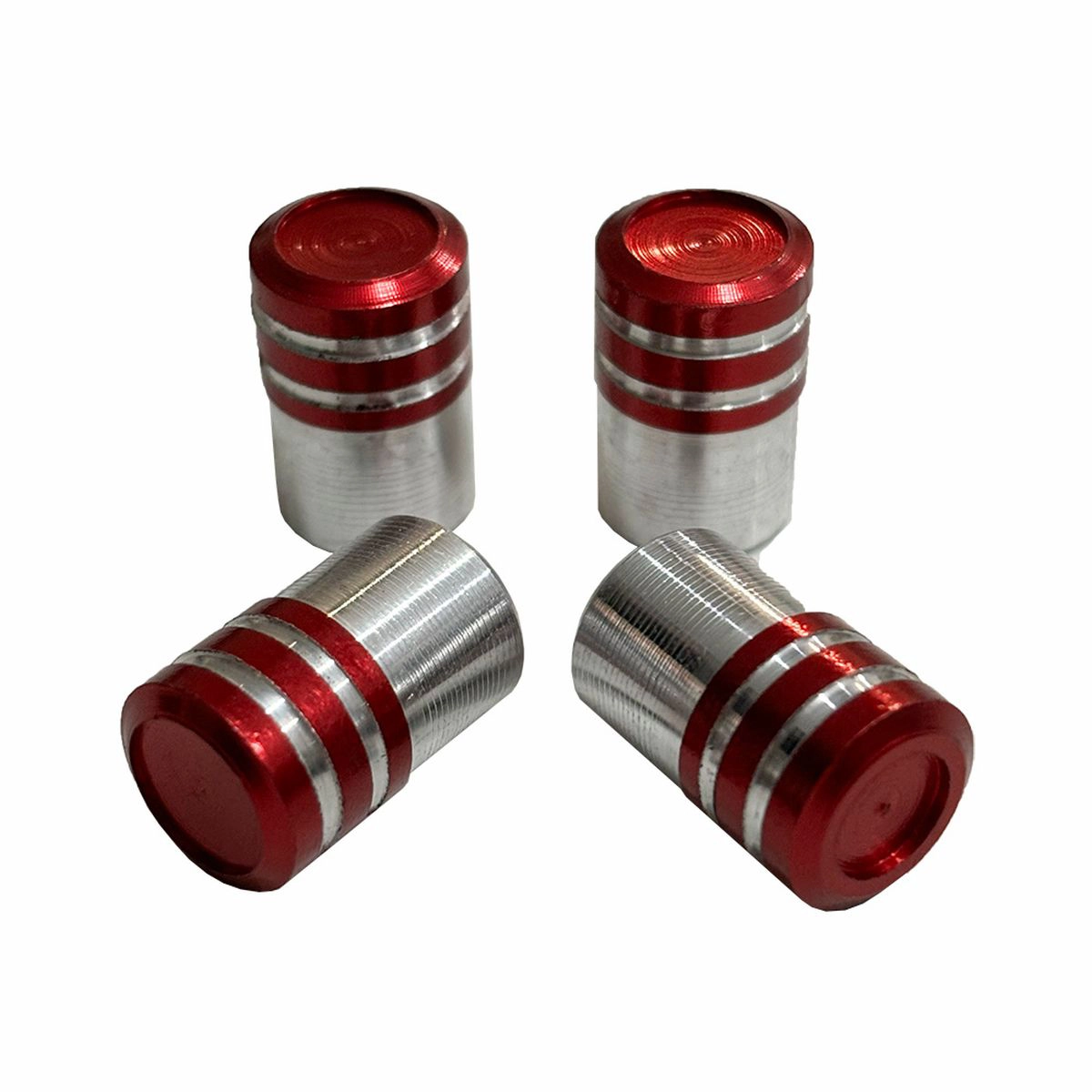 KAPICE VENTILA ALUMINIJUMSKE 4KOM CRVENE 