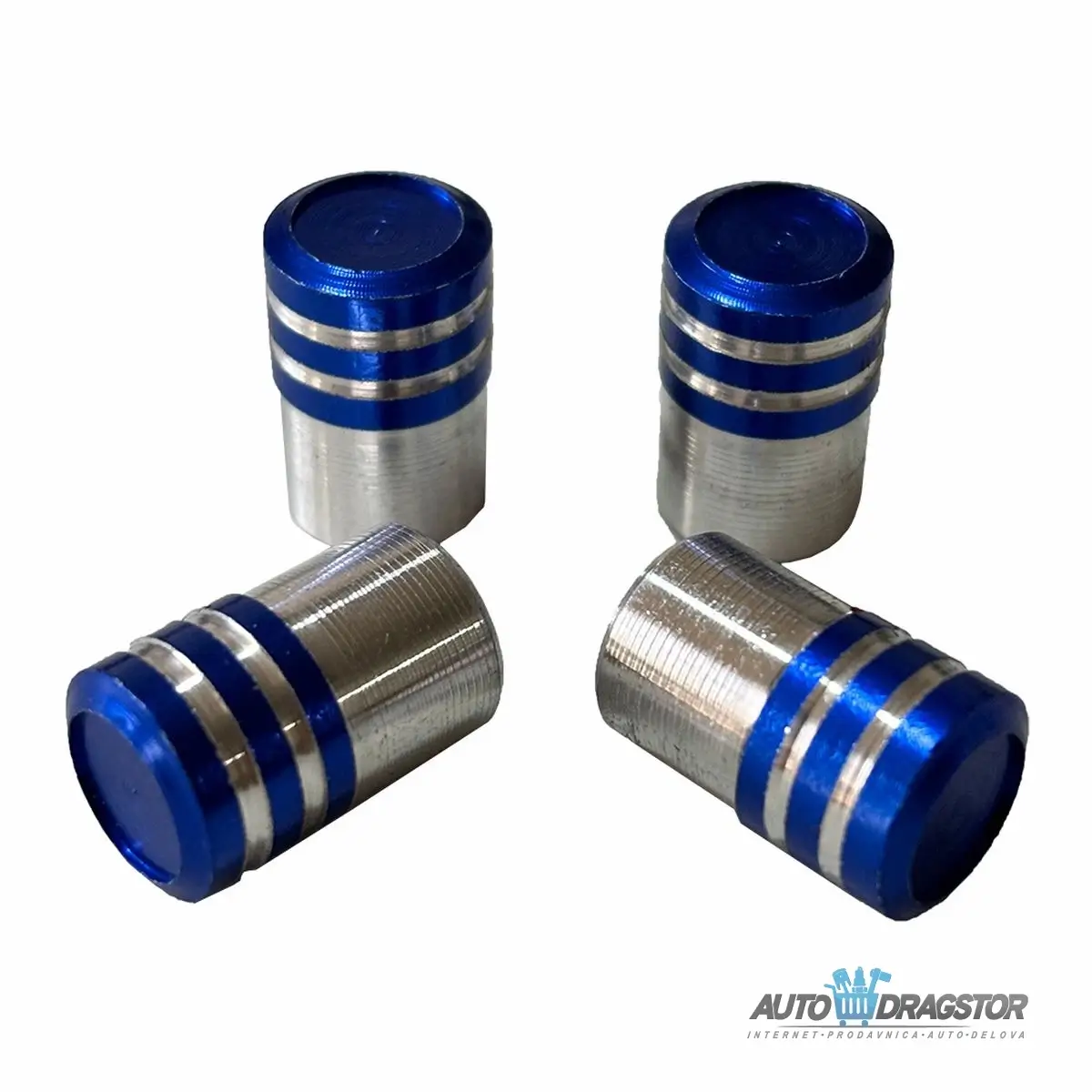 KAPICE VENTILA ALUMINIJUMSKE 4KOM PLAVE 