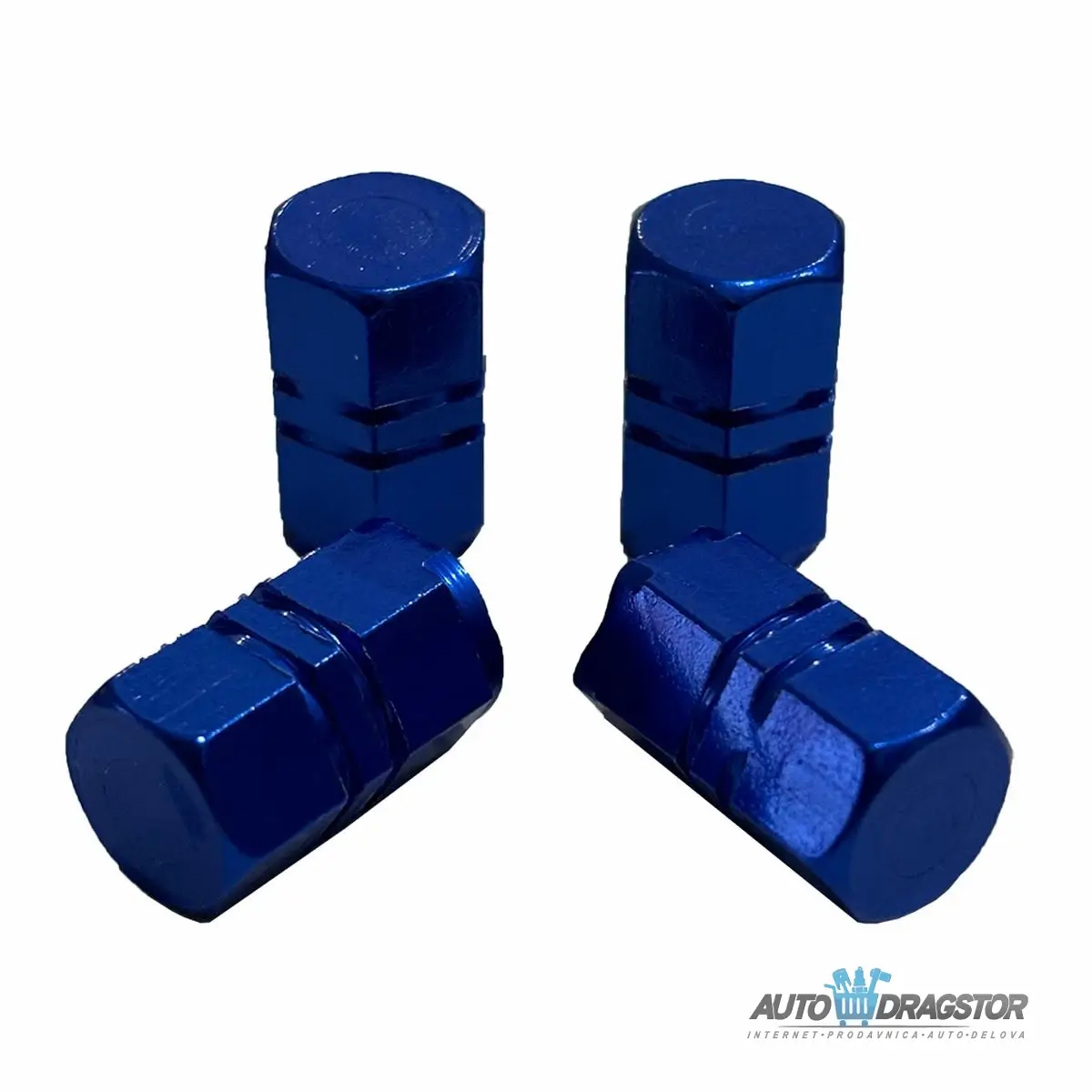 KAPICE VENTILA ALUMINIJUMSKE 4KOM PLAVE 