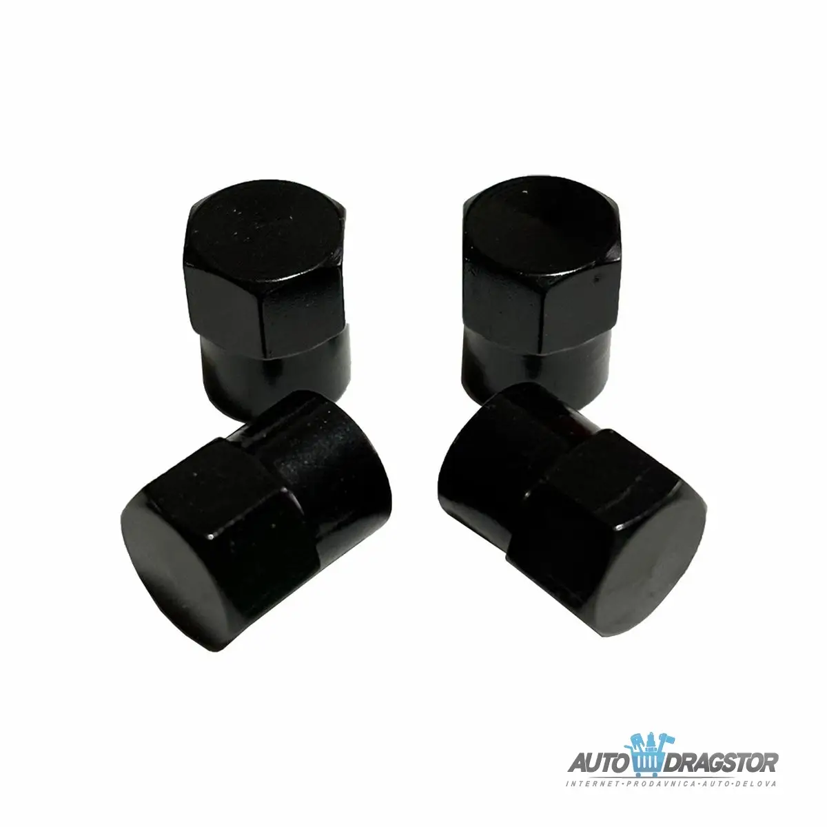 KAPICE VENTILA ALUMINIJUMSKE 4KOM CRNE 