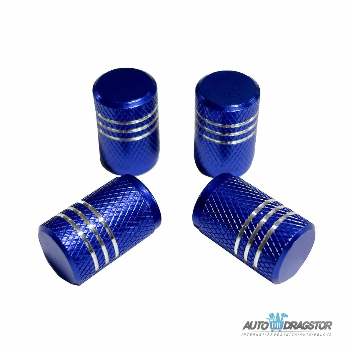 KAPICE VENTILA ALUMINIJUMSKE 4KOM PLAVE 