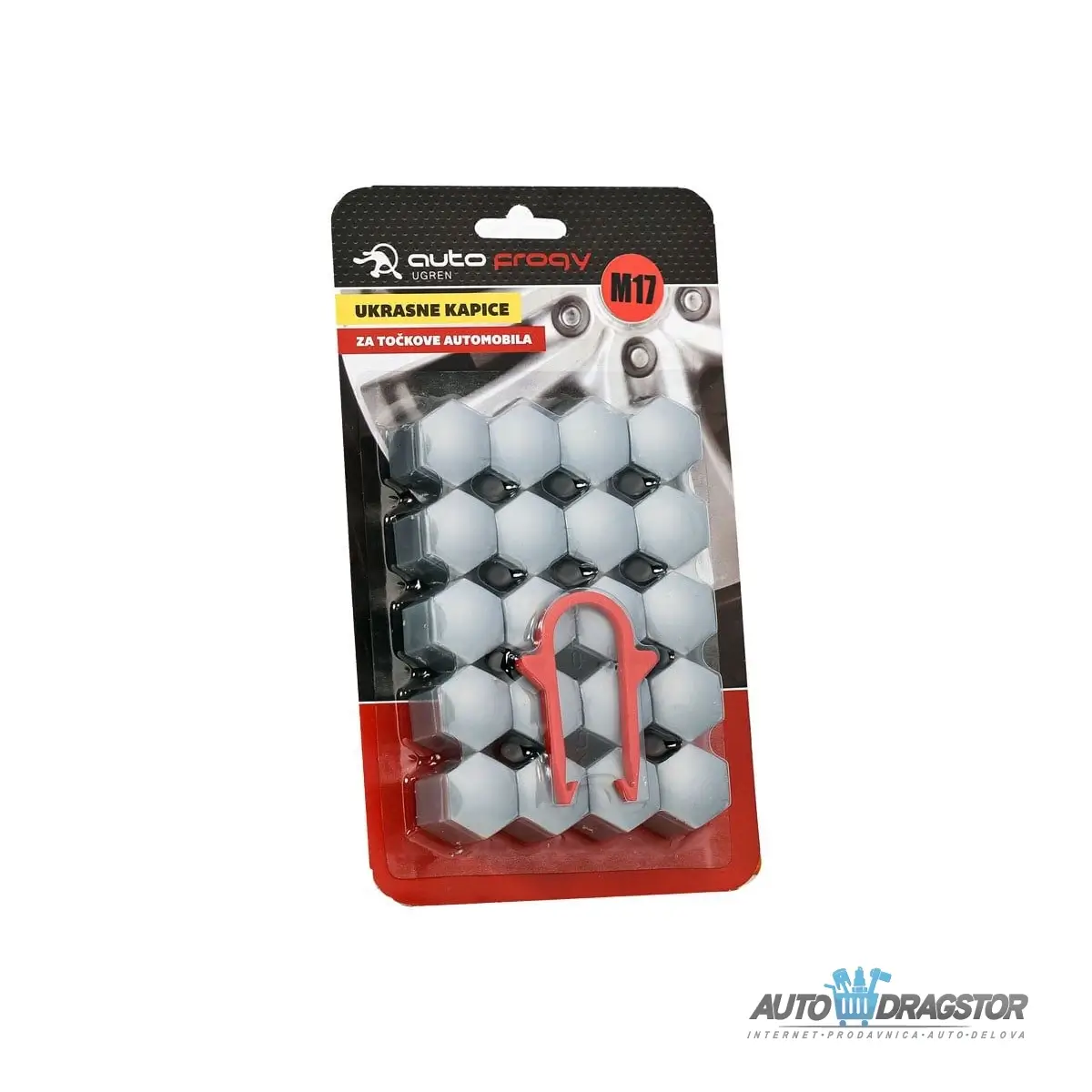 SET POKLOPACA ZA ŠRAFOVE TOCKA SIVI 20 KOM 17mm 