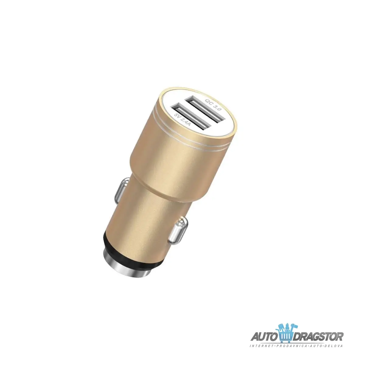 PUNJAC ZA MOBILNI 2xUSB QC 3,0+2,4A 