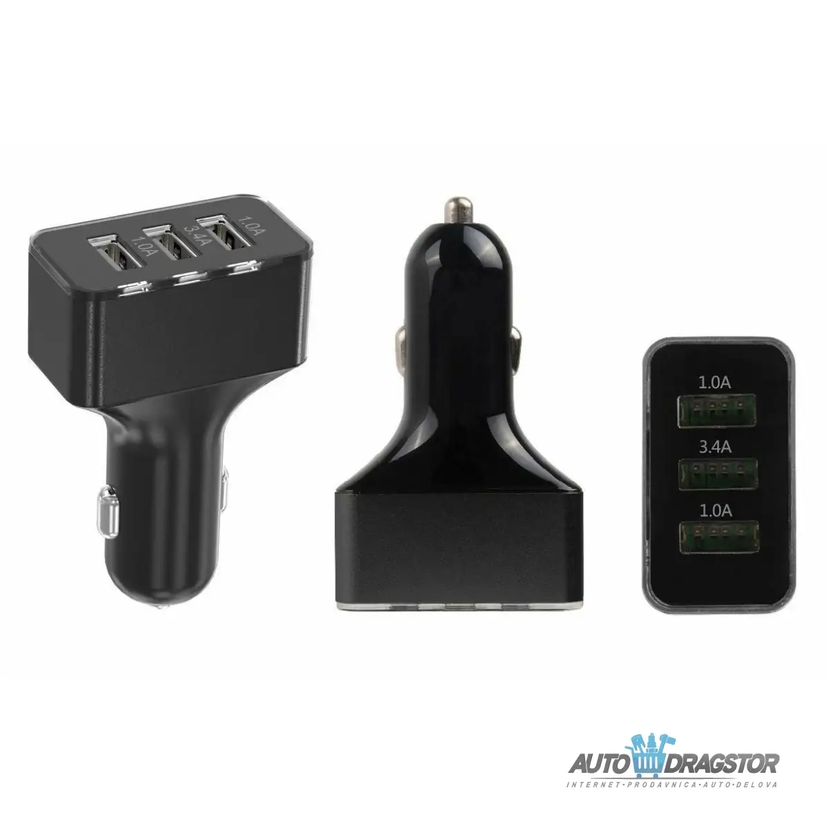 PUNJAC ZA MOBILNI 3 x USB 3,4A max. 