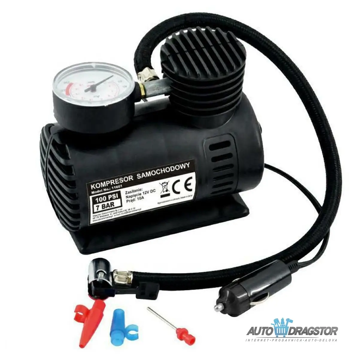 KOMPRESOR PLASTIČNI 12V 10 BARA 