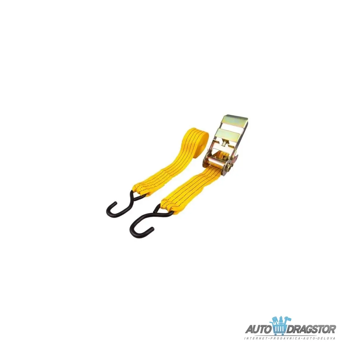 TRAKA ZA ZATEZANJE SA ŠPANEROM I KUKAMA DUŽINA 6M/ŠIRINA 2.5CM DO 500KG 