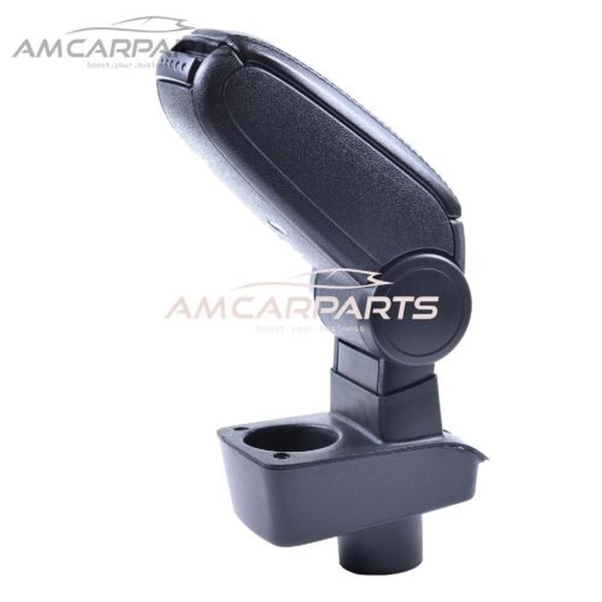 KAERGK Braccioli auto per Ford Fiesta 2009-2017 Console centrali per auto Doppio spazio con portabevande Posteriore Utility Box Facile da montare (linea nera