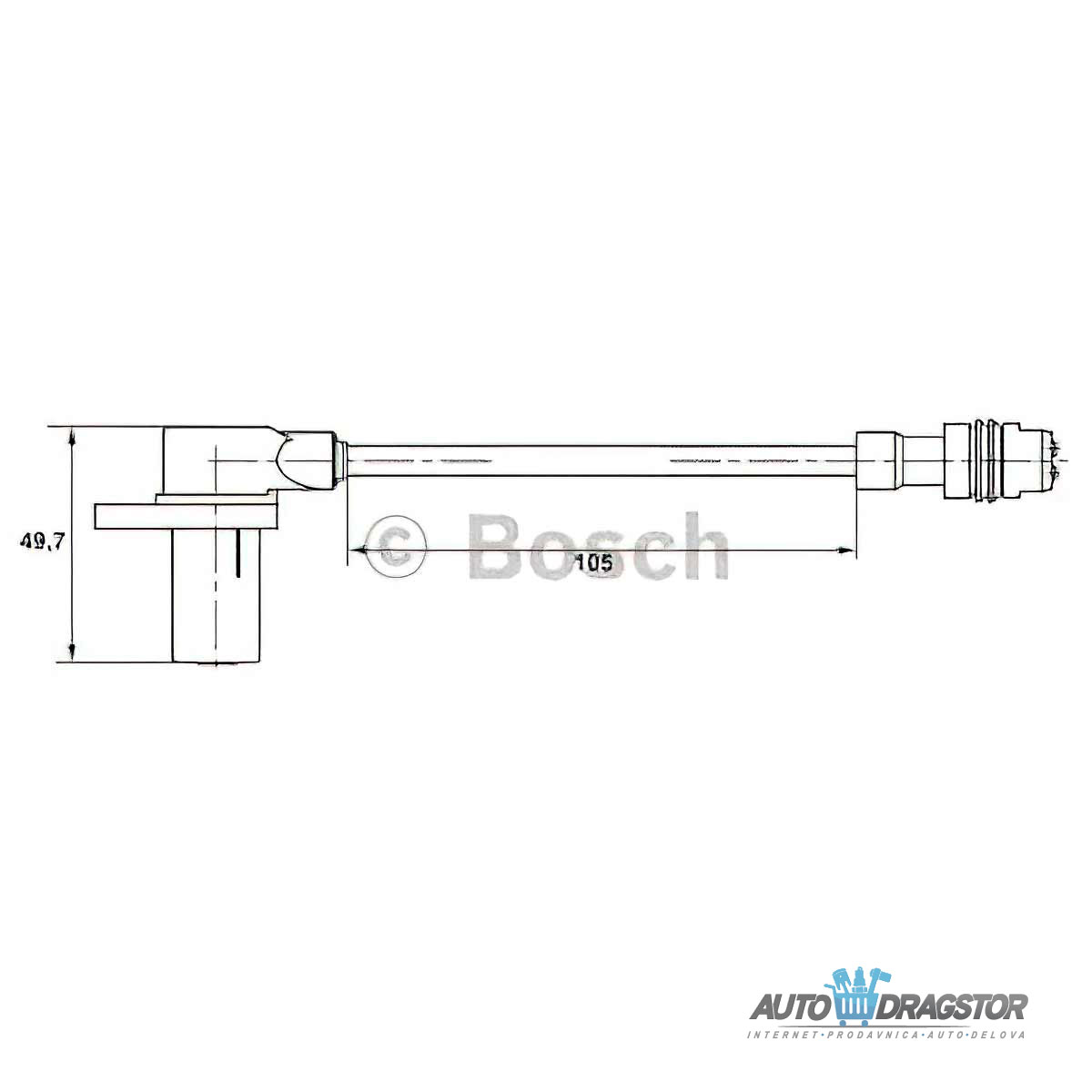 Abs senzor PORSCHE 911 (996), 97-06; BOXSTER (986), 96-04; 