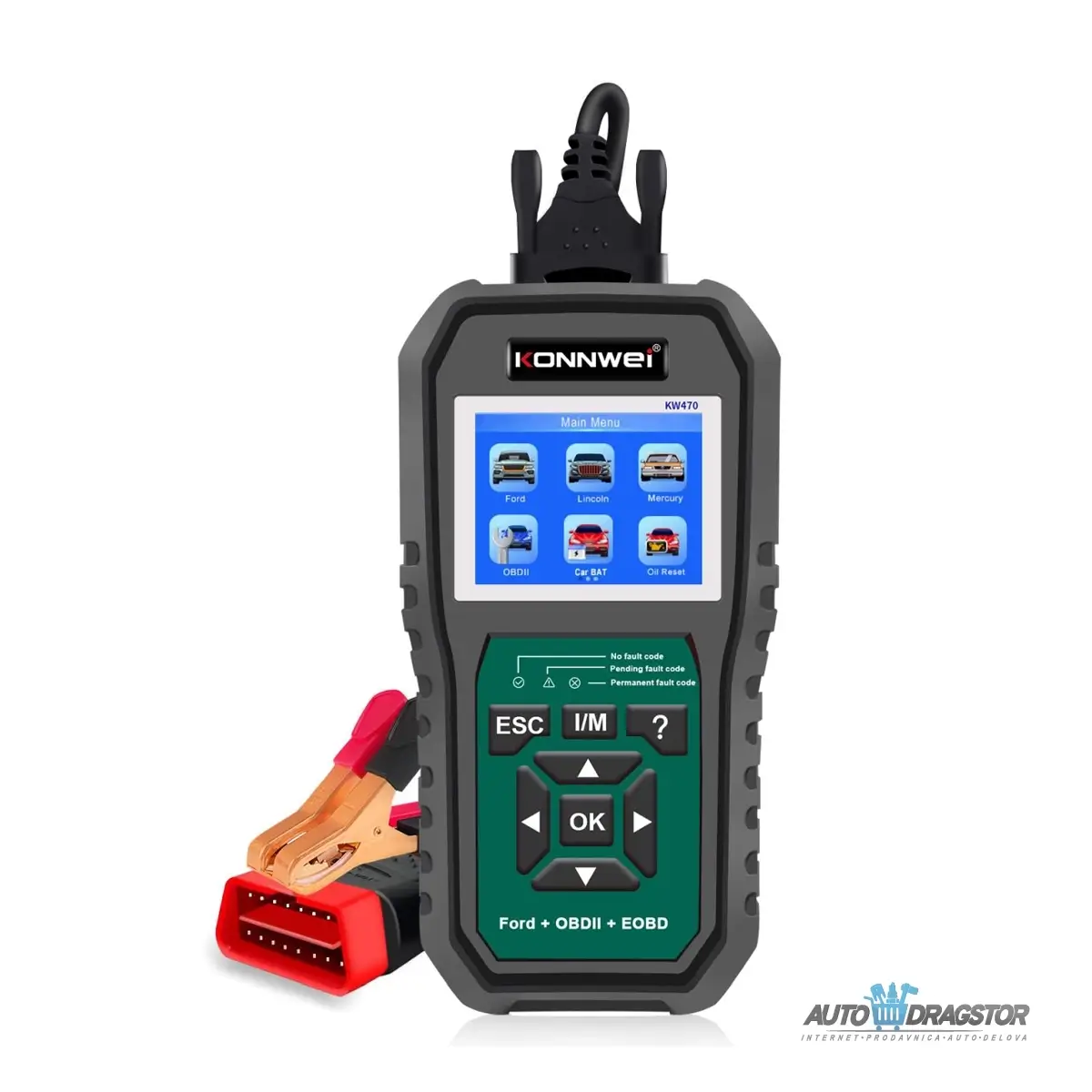 UNIVERZALNI OBD2 SKENER ZA SVA VOZILA +DIJAGNOSTICKI SKENER ZA FORD VOZILA SA ŠIROKIM SPEKTROM FUNKCIJA RESETOVANJA 