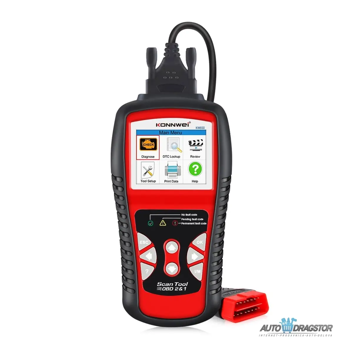 UNIVERZALNI OBD2 SKENER ZA VOZILA SA SKENEROM AKUMULATORA U REALNOM VREMENU 