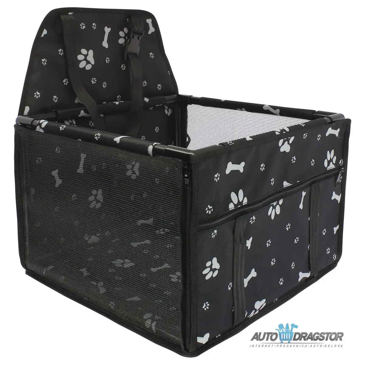 TRANSPORTNA TORBA ZA ZIVOTINJE 38.5x38.5x27CM CRNA 