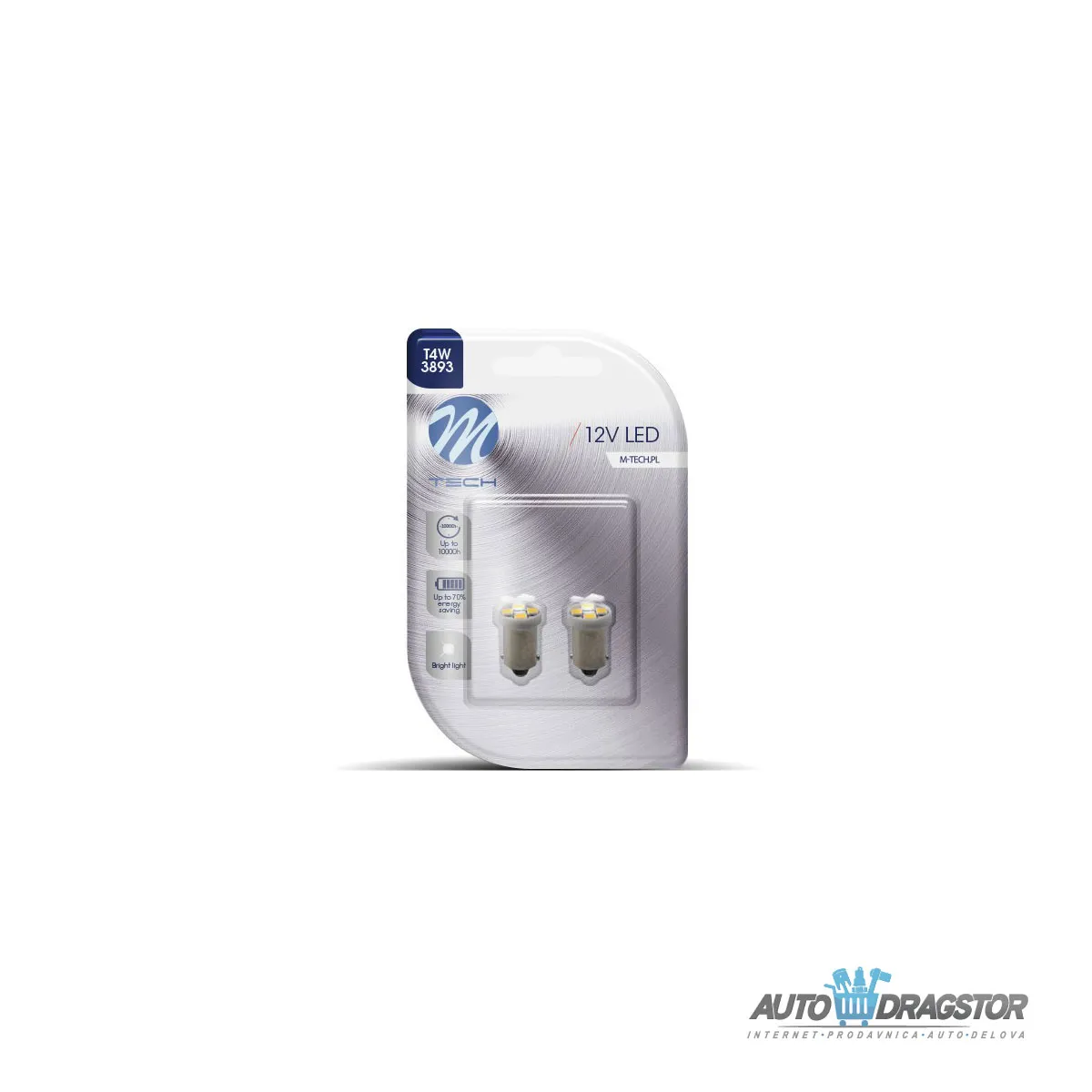 SIJALICA 12V T4 Ba9s LED 4xSMD2835 2KOM 