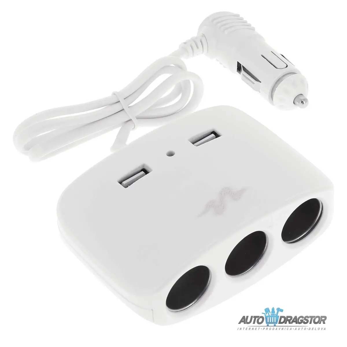 PUNJAC ZA KOLA 3xMESTO ZA UPALJAC I 2x USB BELI 