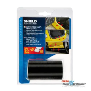 ZAŠTITNA NALEPNICA SAJTNE BOJA BRUŠENO CRNA 50x8CM 