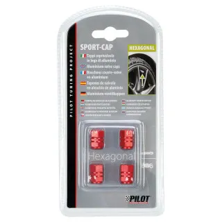 KAPICE VENTILA ALUMINIJUMSKE 4KOM CRVENE 