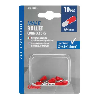 AUTO BUKSNA Fi 4MM ZA KABLOVE 0.5-1.5MM 10KOM CRVENA 