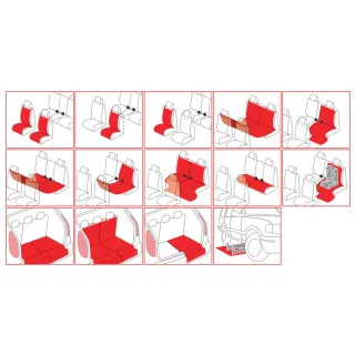 ZAŠTITA SEDIŠTA 155x140CM DELJIVO NA 2 SEKCIJE 