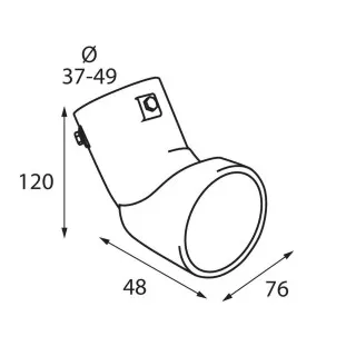 NASTAVAK AUSPUHA 37-49mm PROHROMSKI TS-60 