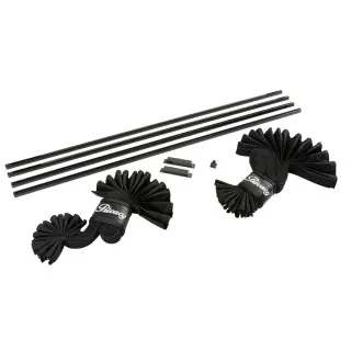 KLIZNE ZAVESE ZA PROZOR 2KOM  VELIČINA S/ŠIRINA 50cm/VISINA 32-37cm 