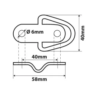ČELICNE KOPČE ZA VEZIVANJE TERETA U TOVARNOM PROSTORU 2KOM  G-4 