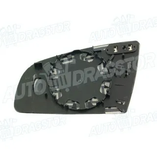 Staklo retrovizora sa nosačem AUDI A3 (8P), 03-12; A4 (B6/8E/8H), 00-04; A4 (B7/8E/8H), 04-07; A6 /ALLROAD(C6/4F), 04-10; A8 (D3/4E), 03-10; 