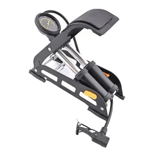 NOŽNA PUMPA SA MANOMETROM 2 CILINDRA 4.5x11cm 160PSI (11 BARA) 