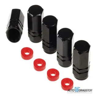 KAPICE VENTILA ALUMINIJUMSKE 5KOM CRNE 