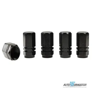 KAPICE VENTILA ALUMINIJUMSKE 5KOM CRNE 