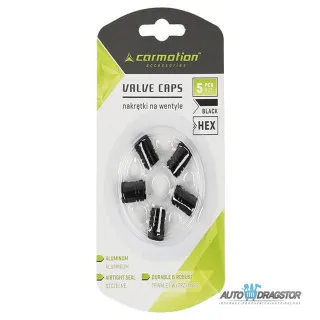 KAPICE VENTILA ALUMINIJUMSKE 5KOM CRNE 