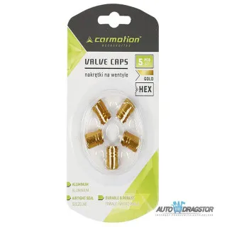 KAPICE VENTILA ALUMINIJUMSKE 5KOM ZLATNE 