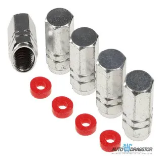 KAPICE VENTILA ALUMINIJUMSKE 5KOM SREBRNE 