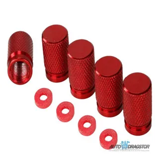 KAPICE VENTILA ALUMINIJUMSKE 5KOM CRVENE 