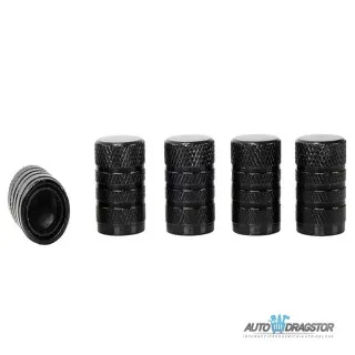 KAPICE VENTILA ALUMINIJUMSKE 5KOM CRNE 