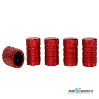 KAPICE VENTILA ALUMINIJUMSKE 5KOM CRVENE 