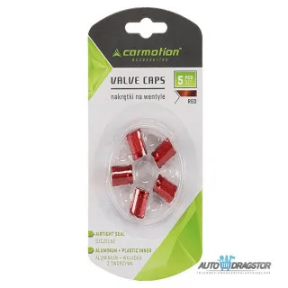 KAPICE VENTILA ALUMINIJUMSKE 5KOM CRVENE 