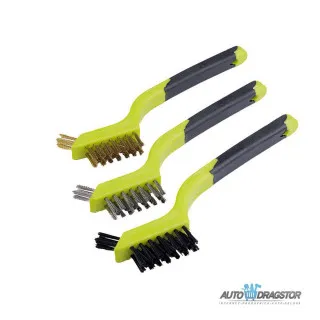 SET ČETKI 3KOM (NAJLON,MESING,INOX) 