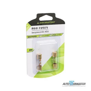 STAKLENI OSIGURAČ AGU 10.3x38MM 20A 2KOM 